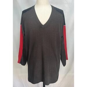 Venezia Polyester/Cotton Blend Pullover Gray Womens 3X-22/24